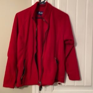 TURFER Red Fleece jacket MED Gently used